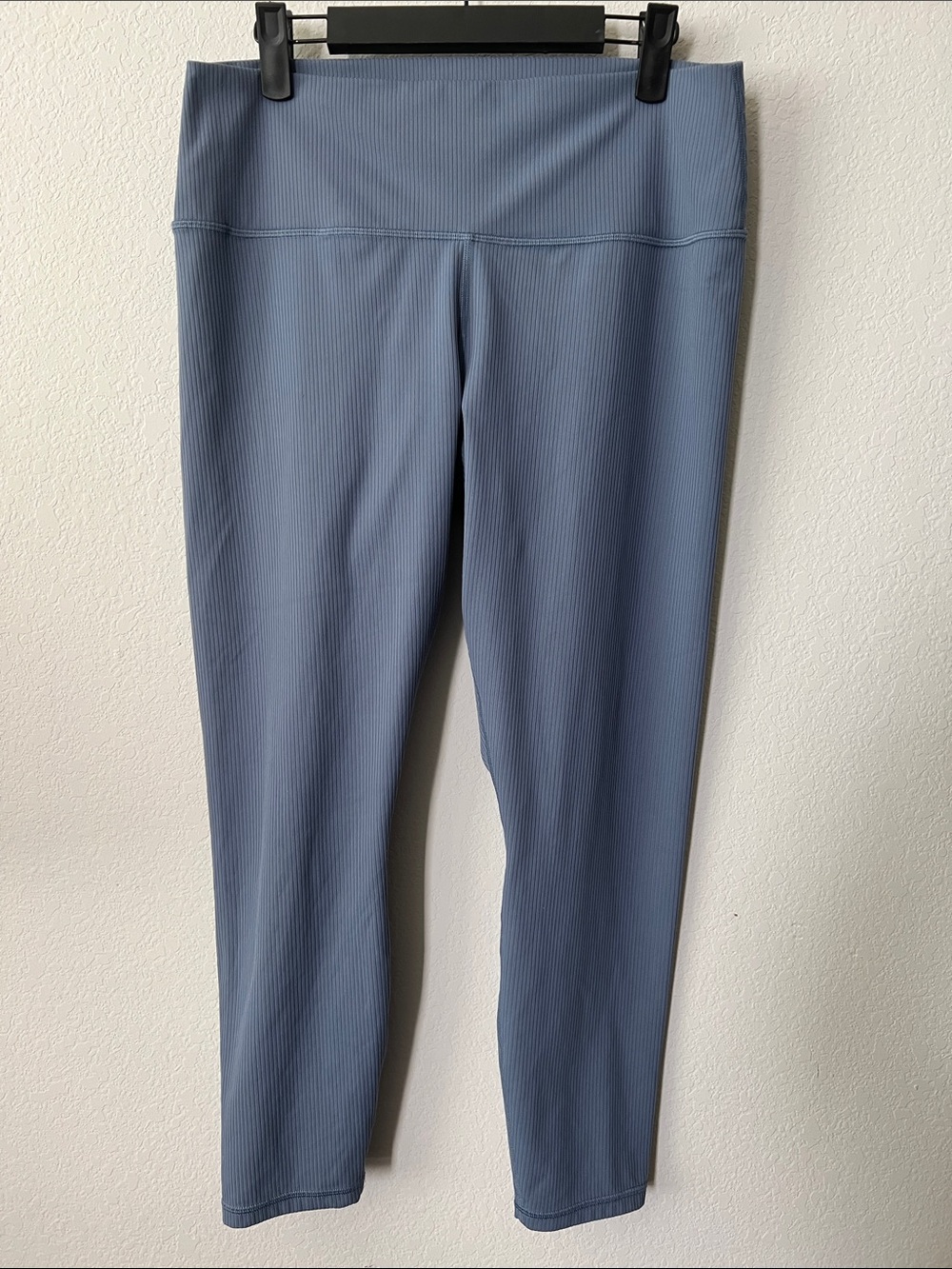 Athleta Transcend Rib 7/8 Tight Blue Size Large